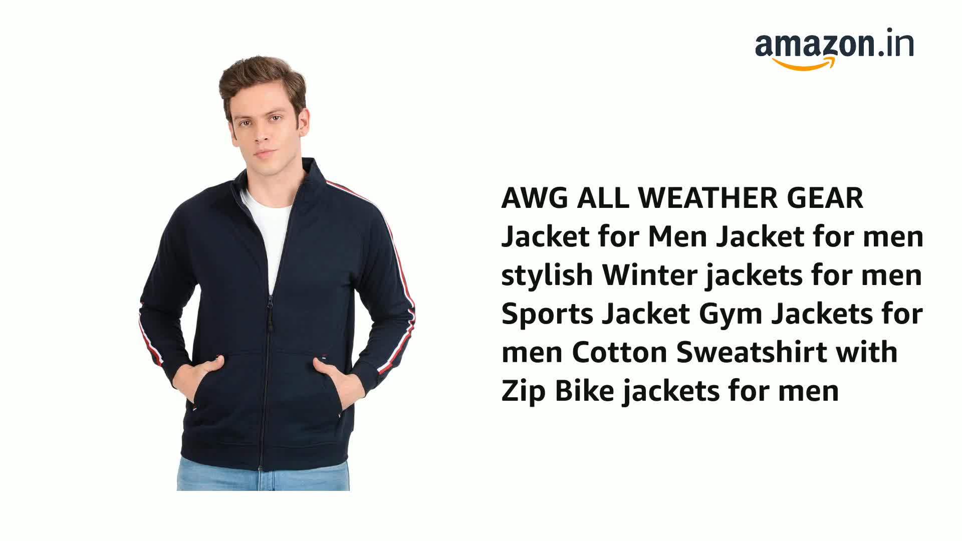 Buy AWG ALL WEATHER GEAR Men's Winter Jacket - Stylish Sports Gym